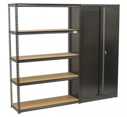 Regálový systém PREMIUM s dielenskou skriňou, 2 diely - AH1003