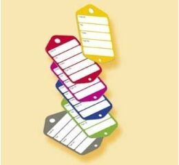 Prívesky na kľúče Plastik veľké - sivé - 434120140