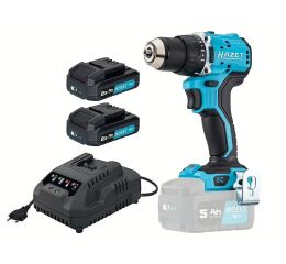 Aku vŕtačka s 2 Akumulátormi 18V 5 Ah + rýchlonabíjačka - Hazet 9530-1/4