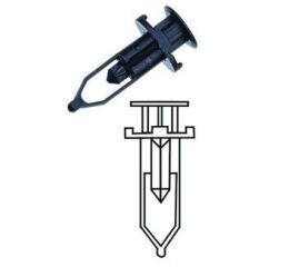 Plastové příchytky čalounění, 10 ks