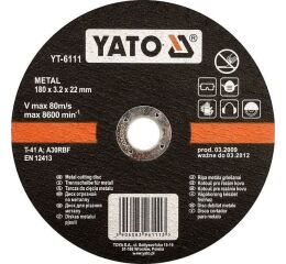 Kotúč na kov 125 x 22 x 1,2 mm - YT-5923
