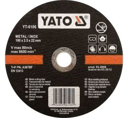 Kotúč na kov 125 x 22 x 1,2 mm INOX - YT-6103