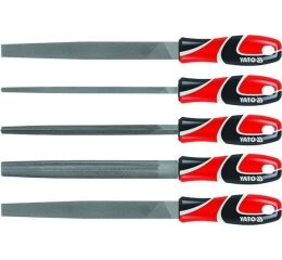 Sada zámočnických pilníkov, 250 mm, 5 ks - YT-6238