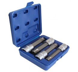 Sada nástrčných kľúčov, Torx, 1/2", TX70 - TX100, 4 ks - ATBX4
