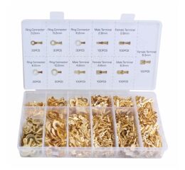 Krimpovacie neizolované konektory, meď, 750 ks - A-TC524