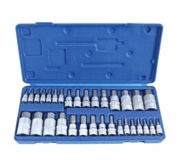 Sada nástrčných kľúčov imbus, metrické, palcové, 32 ks - A32HIN