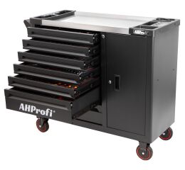 Dielenský vozík Expander s náradím, 7 zásuviek a skrinka, 286 ks - AH0778