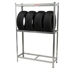 Regál na pneumatiky STANDARD, 3 police, 1200 x 400 x 1800 mm