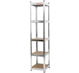 Policový regál STANDARD, 5 políc, 400 x 400 x 1800 cm - AH3009