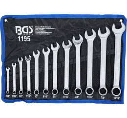 Sada očkoplochých kľúčov, 1/4" - 15/16", palcové, 12 ks - AH1195