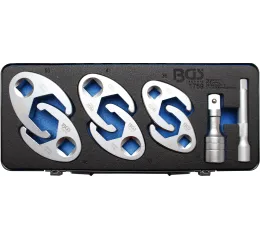 Sada otvorených plochých nástrčných kľúčov, 1/2", 3/4", 8 ks - B1759