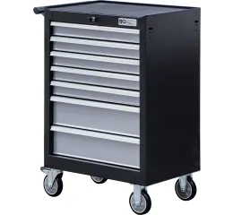 Dielenský vozík s náradím, 7 zásuviek, 246 ks - B6060