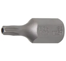 Bit TORX, T25, 10 mm, dĺžka 30 mm, s otvorom - B4625