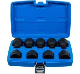 Sada rázových kľúčov XZN M16 a M18 a HEX 14-24 mm, 3/4", 9 ks - B5054