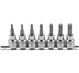 Hlavica s bitmi TORX, 3/8", 7 ks, T15 - T50 - B5108