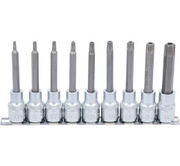Sada hlavíc s bitmi TORX s otvorom 1/2", 9 ks - B5178