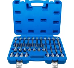 Sada nástrčných hlavíc s bitmi XZN, 1/2", M4 - M16, 26 ks, BGS - B5180