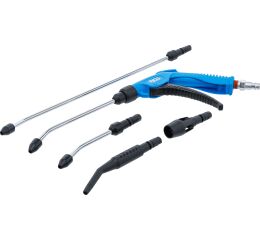 Pneumatická ofukovacia pištoľ, 5 nadstavcov - BGS 7177