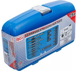 Sada na povolenie poškodených skrutiek HSS, 25 ks - BGS 8462