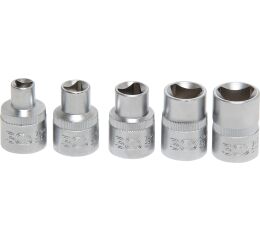 Trojhranné nástrčné kľúče 1/2", M5 - M12, 5 ks - B8608