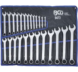 Sada očkoplochých kľúčov, 1/4" - 1,1/4", palcové, 25 ks - B9473