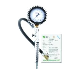 Hustič pneu s manometrom OMG73, 0-10 bar - F10245