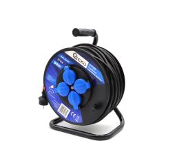 Predlžovací kábel, bubon 50 m, 4 zásuvky - G17505