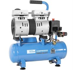 Bezolejový kompresor silent, 550 W, 6 l, Güde AIRPOWER 105/8/6