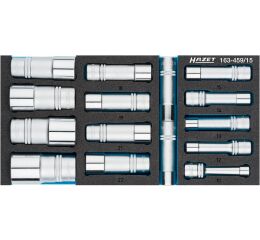 Sada nástrčných hlavíc, 15 ks, Hazet 163-459/15 