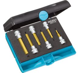 Sada nástrčných hlavíc 3/8", 6 ks, TIN, Hazet 8801-6