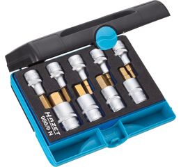 Sada nástrčných hlavíc 1/2", 9 ks, TIN, Hazet 986/9N