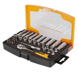 Sada nástrčných kľúčov s golou 1/4", 37 ks - HT202101