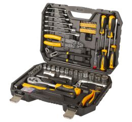 Sada náradia s golou a nástrčnými kľúčmi 1/2" a 1/4", 89 dielov - HT491889