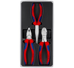 Sada klieští Knipex v plastovej výplni, 3 ks - K002011V01