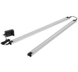 Osvetlenie dielenského nábytku PROFI - 2x LED panel 8W s adaptérom a prepojkou - LED8WBAL2