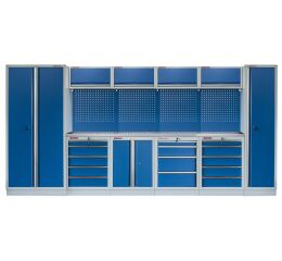Kvalitný PROFI BLUE dielenský nábytok 4235 x 495 x 2000 mm - MTGS1300AL