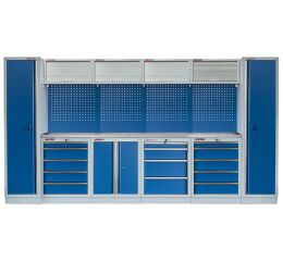 Kvalitný PROFI BLUE dielenský nábytok 3920 x 495 x 2000 mm - MTGS1300AW
