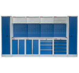 Kvalitný PROFI BLUE dielenský nábytok 3920 x 495 x 2000 mm - MTGS1300BB9