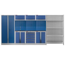 Zostava PROFI BLUE dielenského nábytku 4155 x 495 x 2000 mm - MTGS1300NE