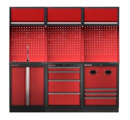 Zostava PROFI RED dielenského nábytku 2040 x 495 x 2000 mm - RTGS1300NA