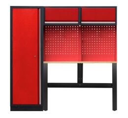 Zostava PROFI RED dielenského nábytku 1960 x 495 x 2000 mm - RTGS1300NC