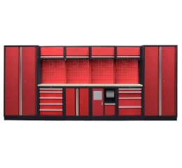 Kvalitný PROFI RED dielenský nábytok - 4535 x 2000 x 495 mm - RTGS1301AE