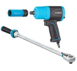 Sada momentového kľúča s rázovým uťahovákom a hlavicou 17 mm – Hazet