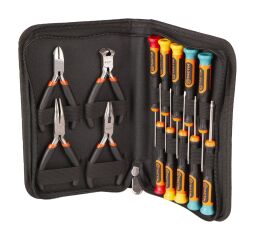 Hodinárske skrutkovače a mini kliešte, 14 ks - TC545714