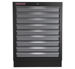 Celokovová dielenská skrinka PROFI s 9 - zásuvkami  680x458x910 mm - TGC1309