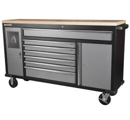 Pojazdný pracovný stôl, 7 zásuviek - TGC1372