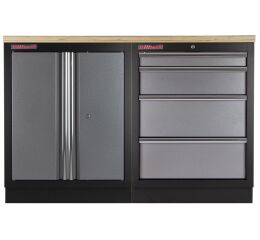 Zostava kvalitných PROFI dielenských skriniek s pracovnou doskou - TGS1300BAL07