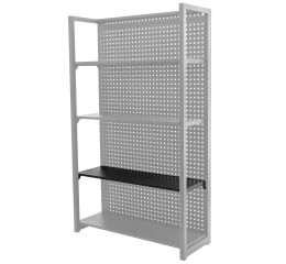 Polica do regálu TJA1200, čierna - TJA1200S