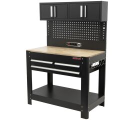 Pracovný stôl s dierovanou doskou, 3 zásuvky - TSA4524G