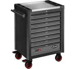 Dielenský vozík s náradím, 8 zásuviek, 376 ks, VIGOR - V1901-X/376